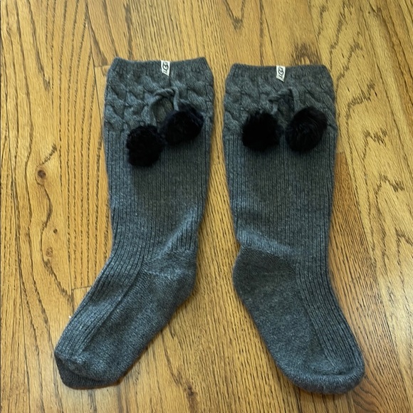 UGG Accessories - UGG socks with Pom Poms EUC